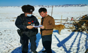 喀拉也木勒边境派出所开展边境地区法律法规知识宣传