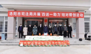 洛阳市司法局到栾川县叫河镇开展“四送一助力”结对帮创活动