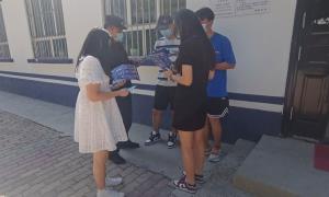 乌什水边境派出所为暑假返乡学生开展反防电诈宣传