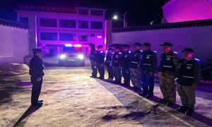 “警网”联动 共护冬夜平安