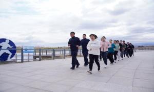 三、二、一，跑！圈河边检站以马拉松迎接五四青年节