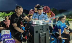 露天电影进乡镇 禁毒宣传入人心
