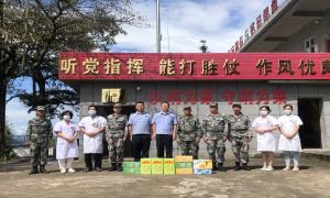 1314国门支部党建联盟单位开展八一慰问活动