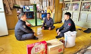 南坪边境派出所开展春节前走访慰问活动