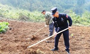 民警义务下田间 助力春耕暖民心