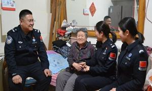 建国边境派出所深入辖区慰问志愿军战士遗属
