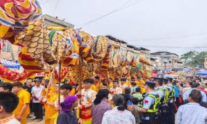 龙州边境派出所圆满完成金龙街建街142周年民俗文化活动安保工作
