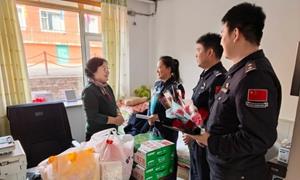 红光边境派出所开展“三八”妇女节普法宣传活动