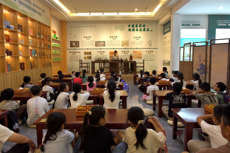 茶艺老师为学生们现场展示药茶冲泡 赵明辰摄.jpg