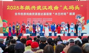 武汉：楚韵唱响振兴路 “木兰村戏”惠万家